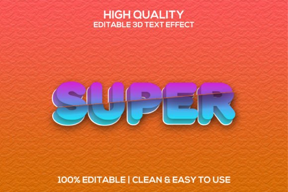 3D Super Editable PSD Text Effect: Elevate Your Designs
