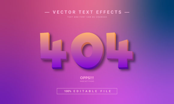 Creative Typography: Mastering the 404 Error Editable Text Effect