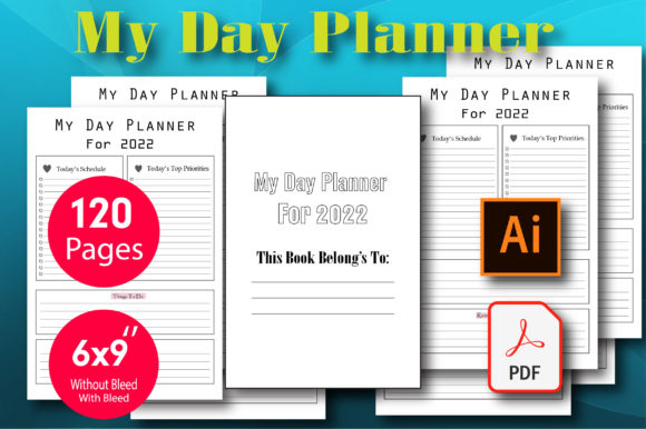 Day Planner Print Ready & KDPToday Plann