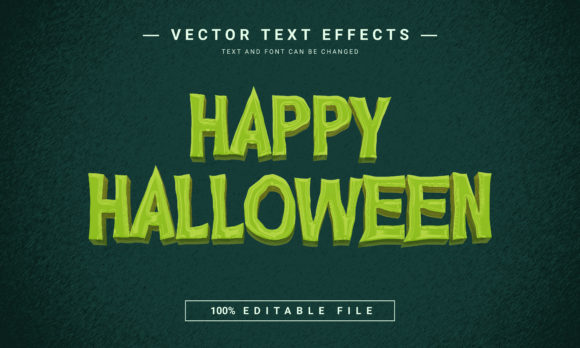 Happy Halloween Text Effect: 3D Design