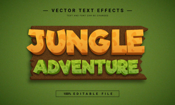Jungle Adventure Editable Text Effect
