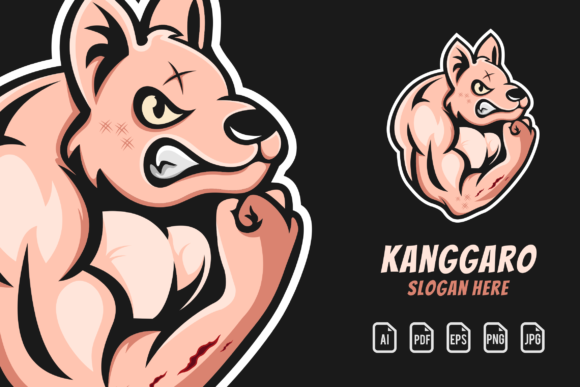 Kanggaro: Bold Logo Template for Dynamic Designs