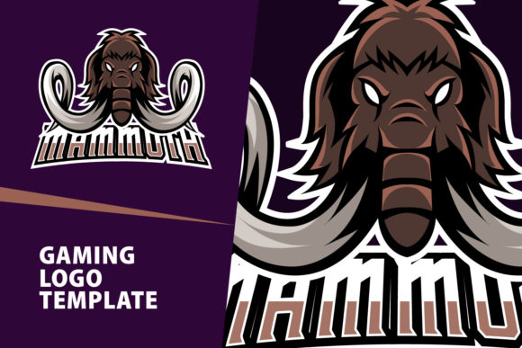 Mammoth Mascot Gaming Logo Design