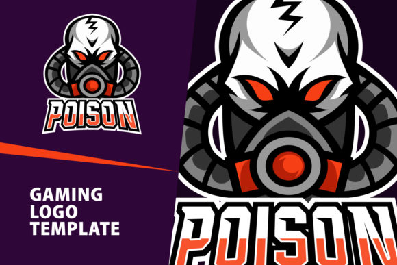 Poison Mascot Gaming Logo Design: A Bold Font Download
