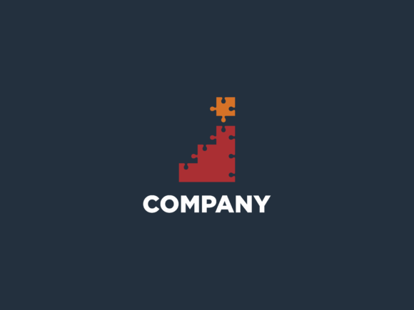 Puzzle Vector with Initial Letter J Logo