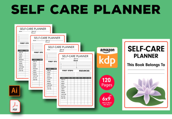 Self Care Planner KDP Interior: Create Your Own Planner