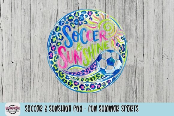 Soccer & Sunshine PNG: Fun Summer Sports Design
