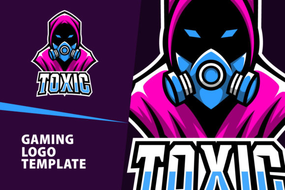 Toxic Mascot Gaming Logo Design