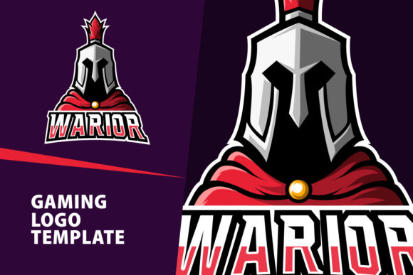 Warior Mascot Gaming Logo Design