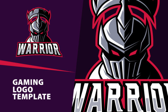 Warrior Mascot Gaming Logo Design: Power Up Your Brand