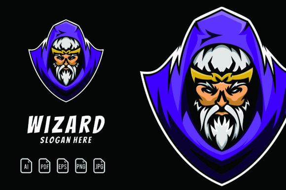 Wizard Mascot Logo: A Creative Template for Your Design Needs